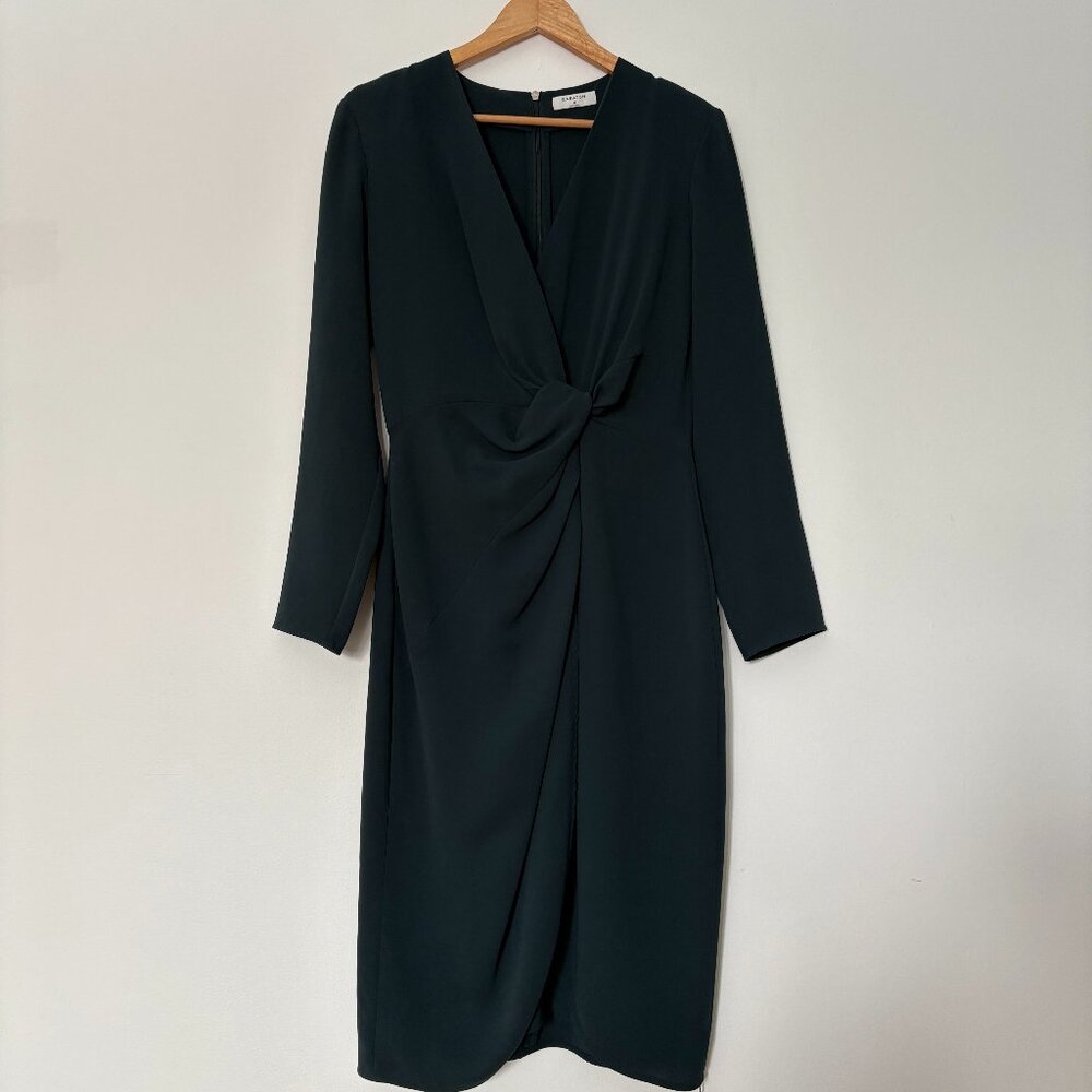 Babaton Gathered Front Midi Dress – Size M